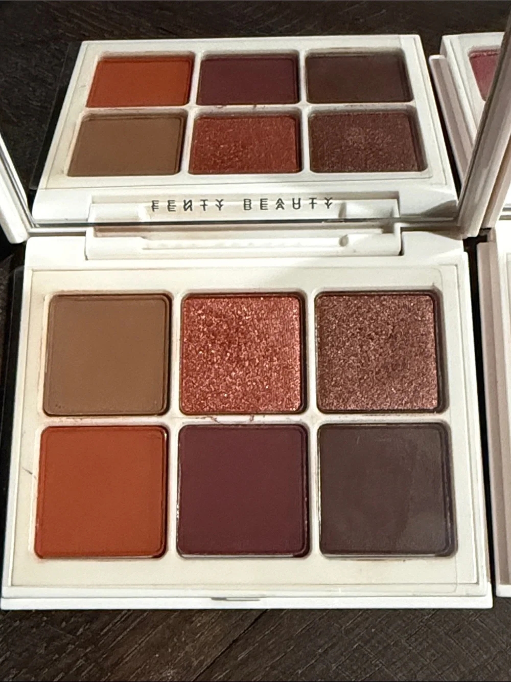 Fenty Beauty Snap Shadows Eyeshadow Palettes #3 Deep Neutrals & #4 Rose